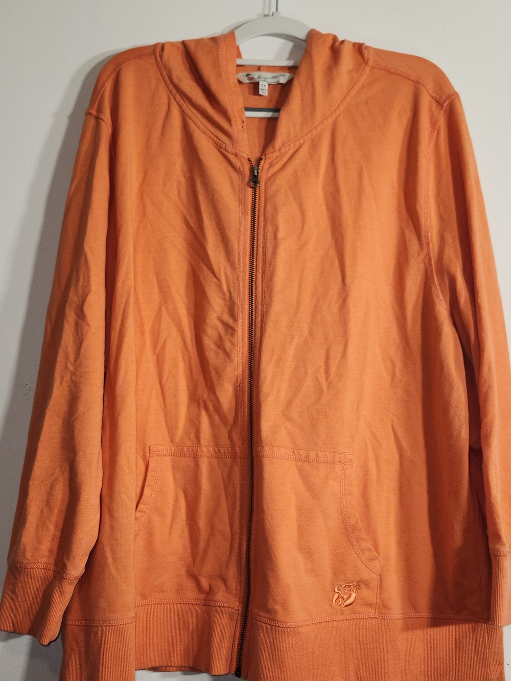 Margaritaville Orange Full-Zip Hoodie 2X